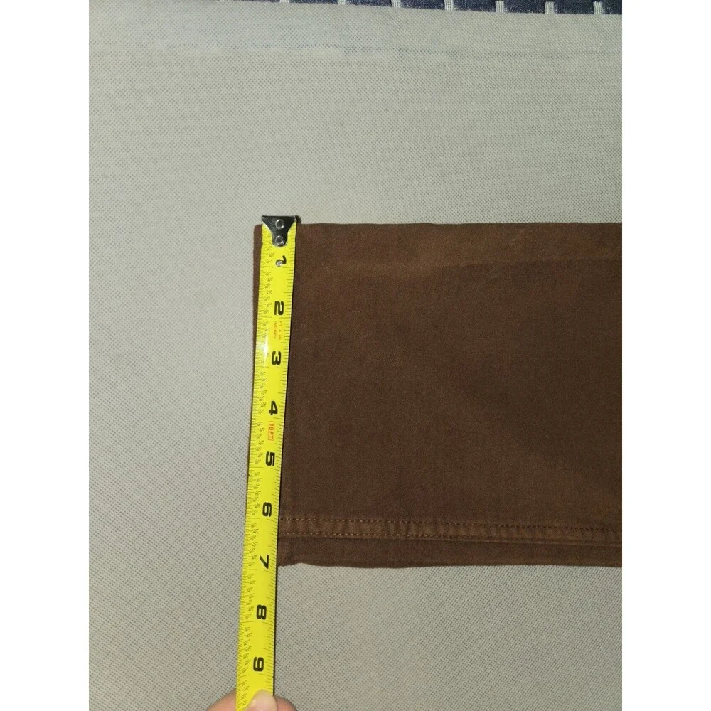 Banana Republic Traveler Pant Mens 38x32 Brown Slim Fit Stretch Chino Pants